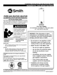 A.O. Smith GVR-50 Use & care guide