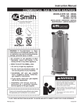 A.O. Smith 120 trough 500 Instruction manual