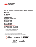 Mitsubishi Electric WD-60735 Specifications