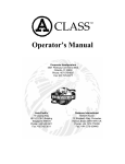 Datamax A-Class Operator`s manual