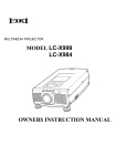 Eiki LC-X984 Instruction manual