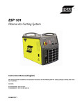 ESAB ESP-101 Instruction manual