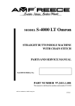 AMF MODEL S-4000 LT Service manual