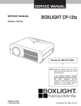 BOXLIGHT CP-12tA Service manual