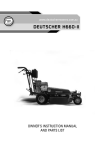 Deutscher H660-II Instruction manual