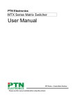 PTN MTX Series User manual
