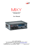 Aeta Audio Systems MIXY User manual