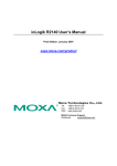 Moxa Technologies E Series User`s manual