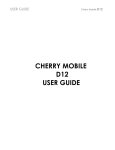 Cherry D12 User guide