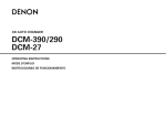 Denon DCM-27 Operating instructions