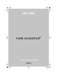 Pure Acoustics SUB-80 User guide