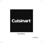 Cuisinart DGB600BCU Specifications