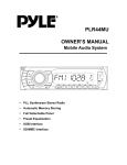 Pyle PLR44MU Owner`s manual