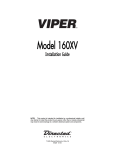 Viper 160XV Installation guide
