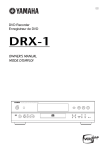 Yamaha DRX-1 Owner`s manual