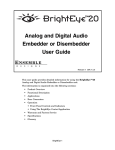 Ensemble Designs BrightEye 2 User guide