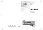 Clarion DXZ646MP Owner`s manual