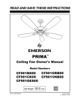 Emerson CF901GES00 Owner`s manual