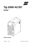 ESAB CaddyTig HF Service manual