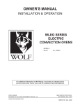 Wolf ML-136825 Owner`s manual