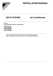Daikin BRC1E51A7 Installation manual