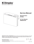 Dimplex DF2500 Service manual