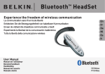 Belkin Bluetooth F8T064ea User manual