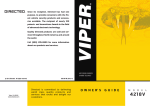 Viper 4218V Instruction manual