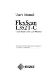 Eizo FlexScan L352T-C User`s manual