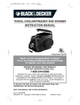 Black & Decker TC212FRB Instruction manual