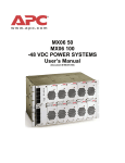 APC MX06 50 User`s manual