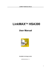 BroadMax Technology LinkMAX HSA300 User manual