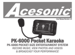 Acesonic PK-6000 User manual