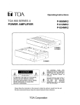 AB Amps 900 Operating instructions