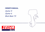 Selva Oyster 6 Owner`s manual