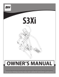 BH FITNESS S3Xi Owner`s manual