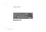 Blaupunkt MEMPHIS DJ Operating instructions