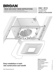 Broan ZB80 Installation guide