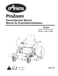 Ariens 991800-ProZoom 2352S Specifications