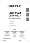 Alpine CDM-9823RR Owner`s manual