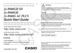 Casio FA-124 User`s guide