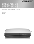 Bose LIFESTYLE 525p Install guide