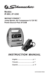 Schumacher Electric IP-125C Instruction manual