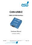 ESD electronic CAN-USB/2 Hardware manual