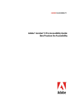 Adobe® Acrobat® 9 Pro Accessibility Guide: Best Practices for