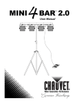 Chauvet Mini 4 Bar User manual