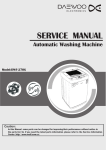 Daewoo DWF-270G Service manual