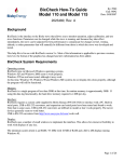 BixCheck How-To Guide Model 110 and Model