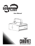 Chauvet Scorpion Sky User manual