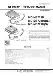 Sharp MD-MS721H Service manual